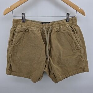 Todd Snyder Corduroy Drawstring Shorts Mens Small Beige Cotton Stretch Casual